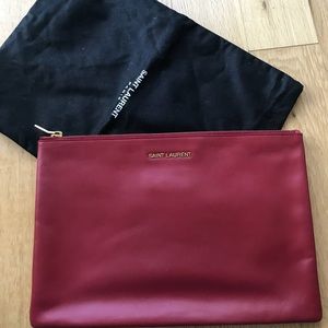 Saint Laurent Calfskin Medium Clutch